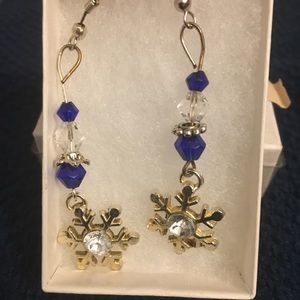 OOAK handmade Christmas earrings